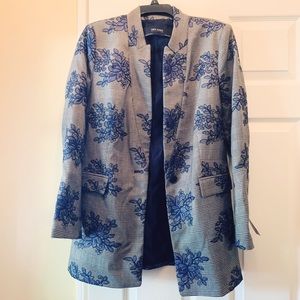 NWT Zara Plaid with Lace Blazer